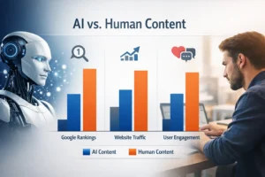 AI vs. human content comparison