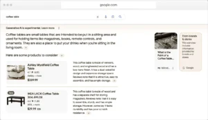 SGE (AI Overview) result
